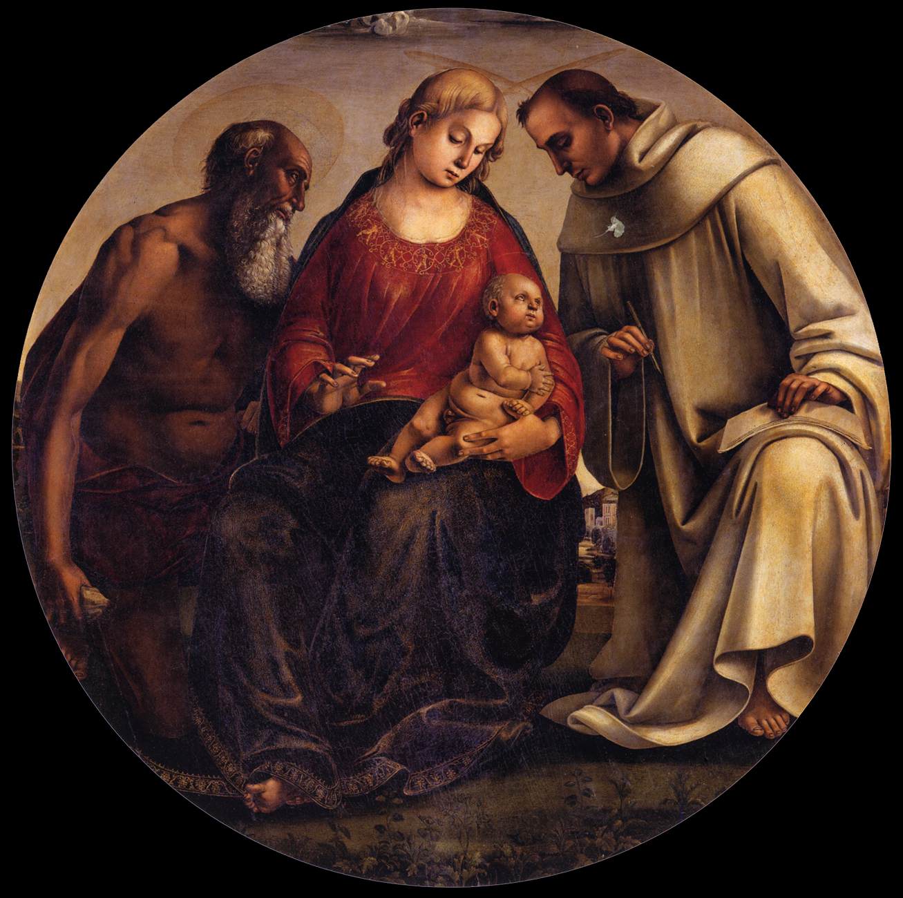Vierge à l'Enfant avec les saints Jérôme et Bernard de Clairvaux