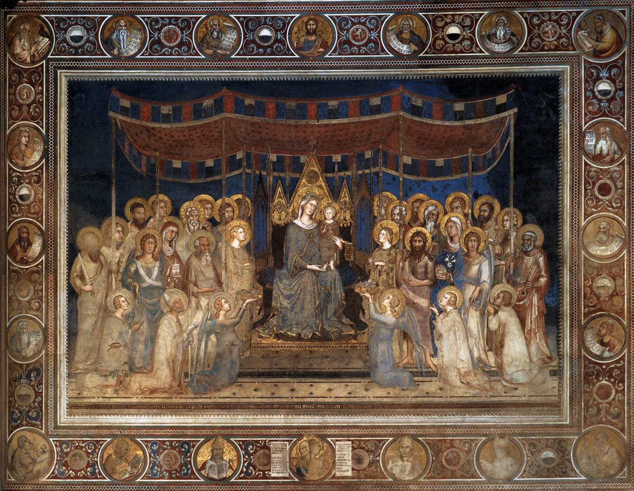 Maestà (Virgin avec Child Enthroned between Saints and Angels)