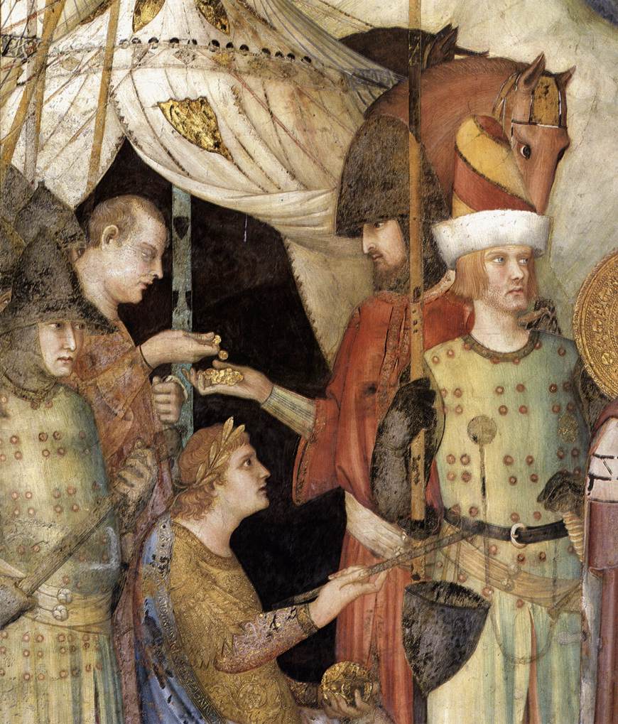 Saint Martin renonce à ses armes (détail)