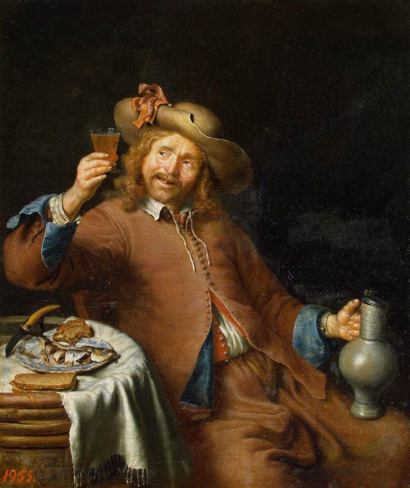 Petit déjeuner d'un jeune homme