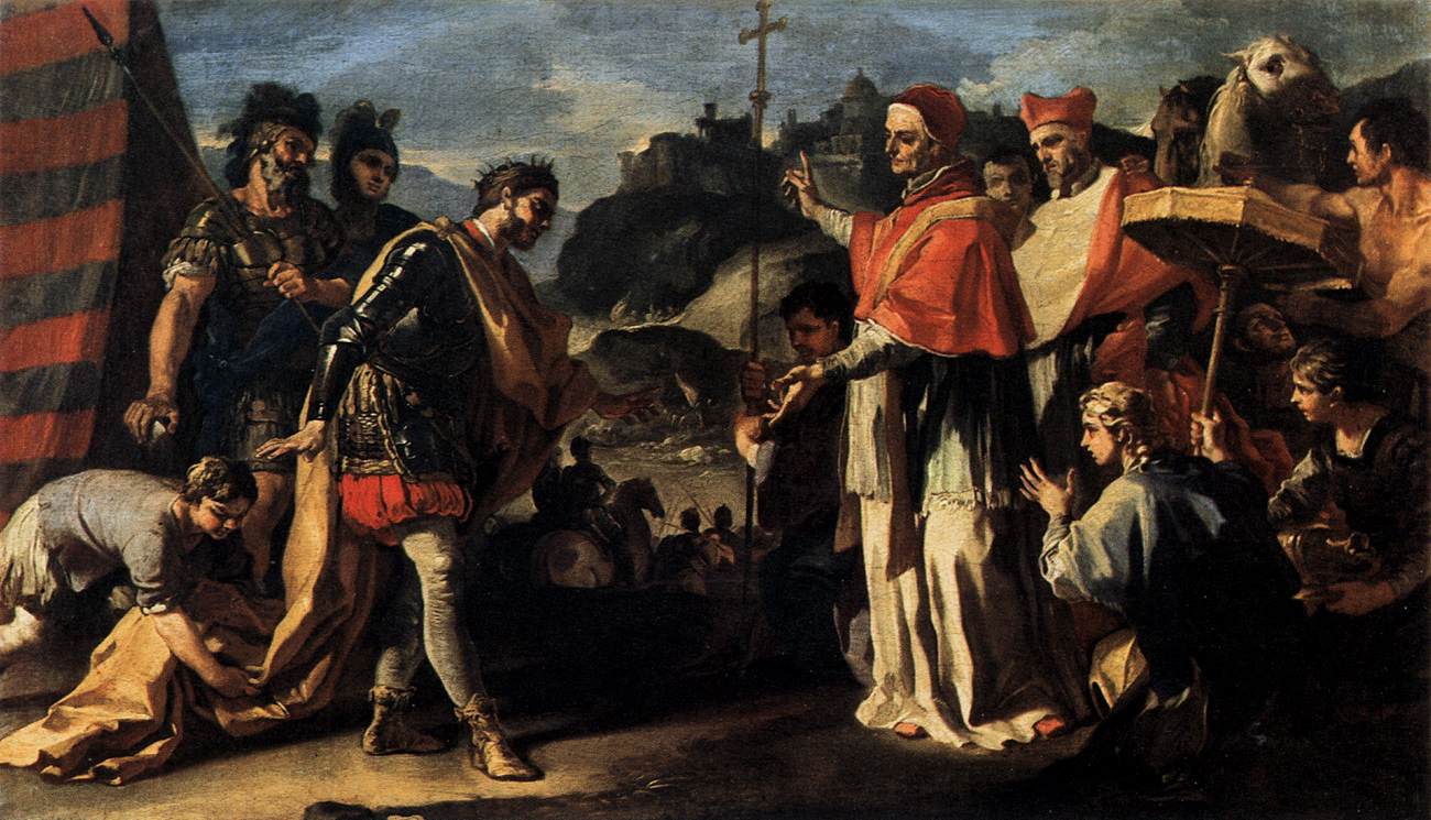 La rencontre du pape Léon et d'Attila