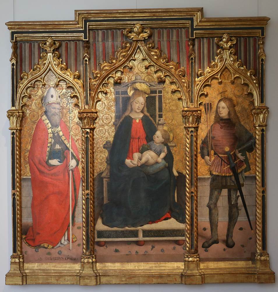 Vierge à l'Enfant trônante avec les saints Ubald et Sébastien