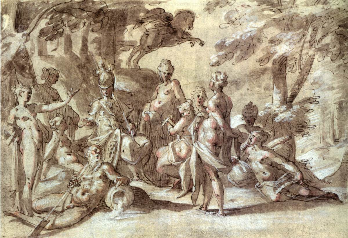 Minerve et les Muses