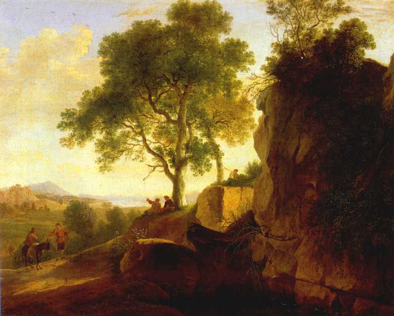paysage avec Tall Rocks