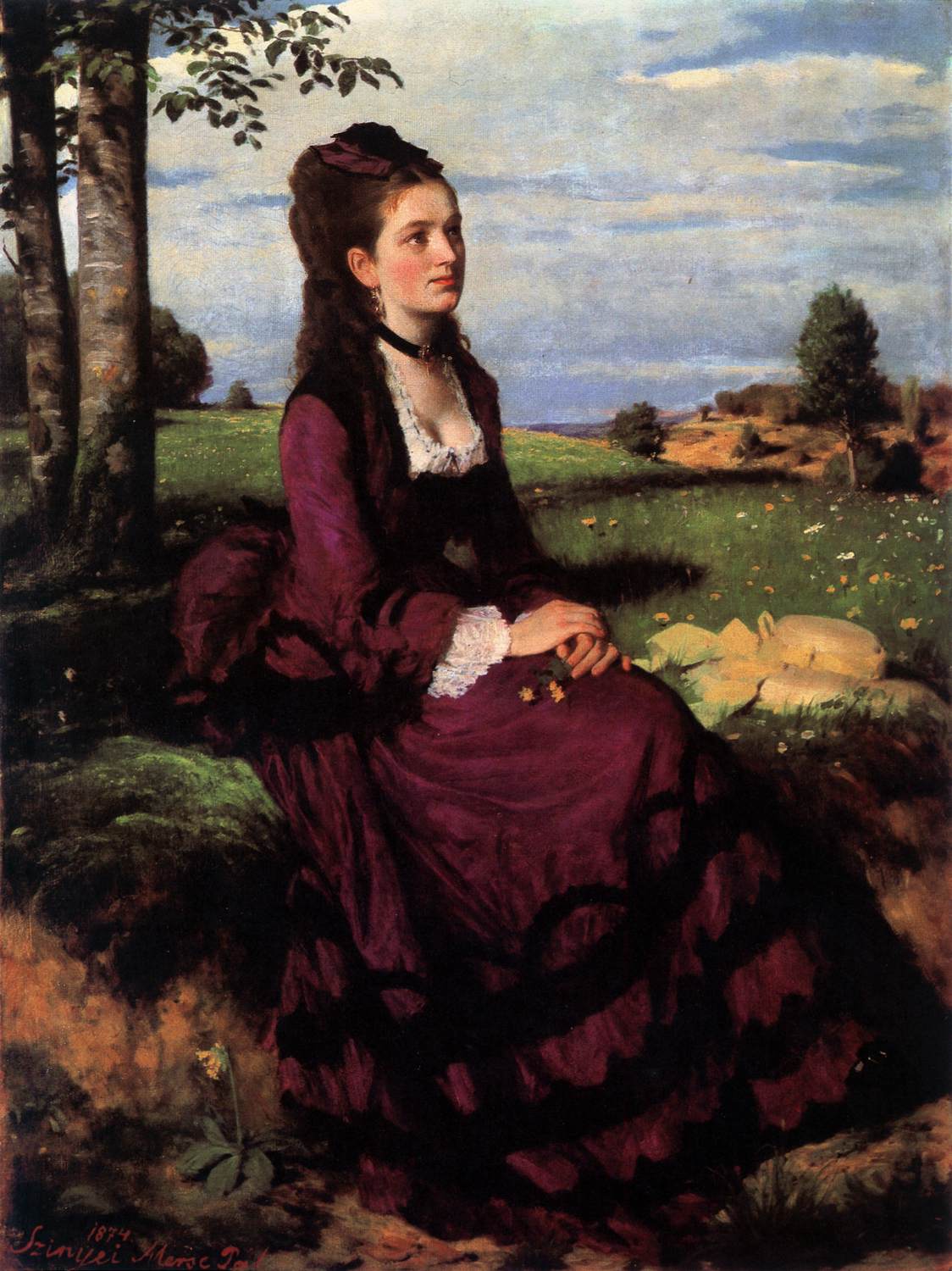 La dame en violet