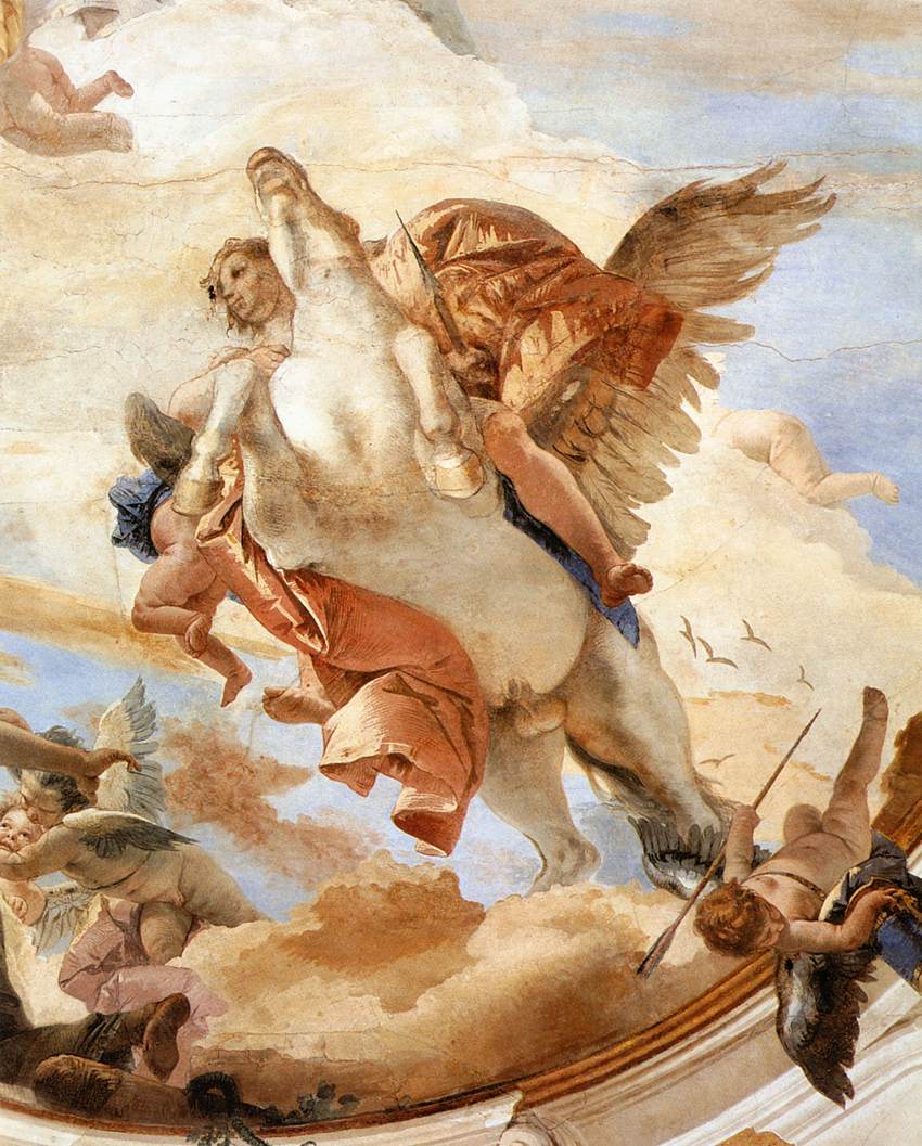 Bellérophon sur Pégase (détail)