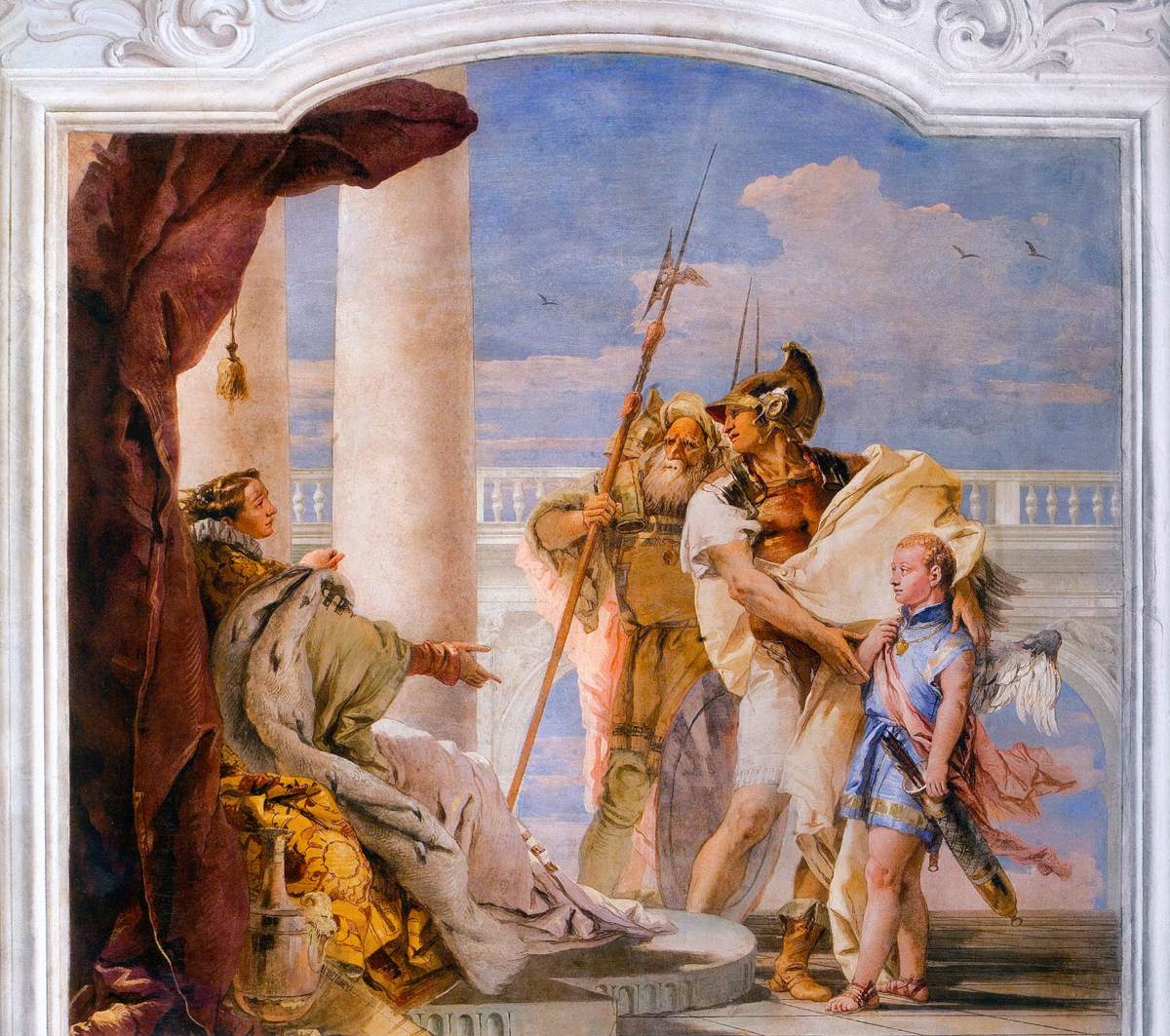 Énée présentant Cupidon déguisé en Ascagne à Didon