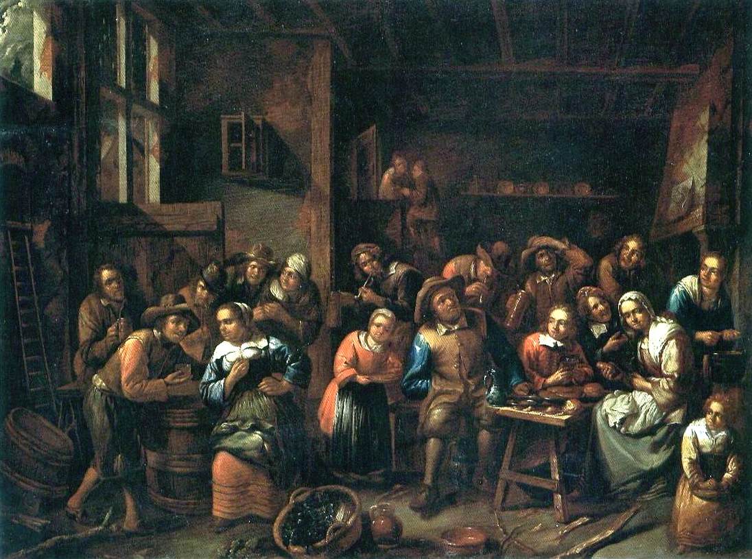Paysans dans une taverne