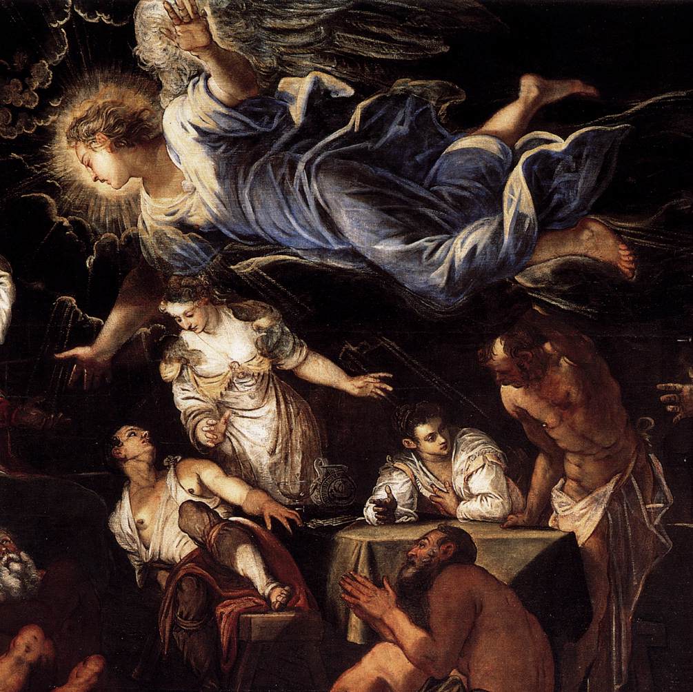Saint Roch en prison visité par un ange (détail)