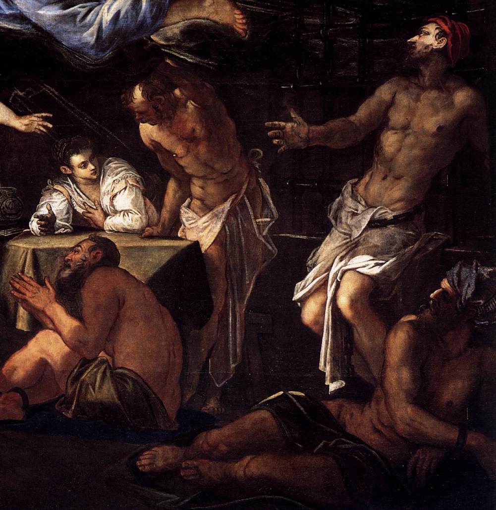 Saint Roch en prison visité par un ange (détail)