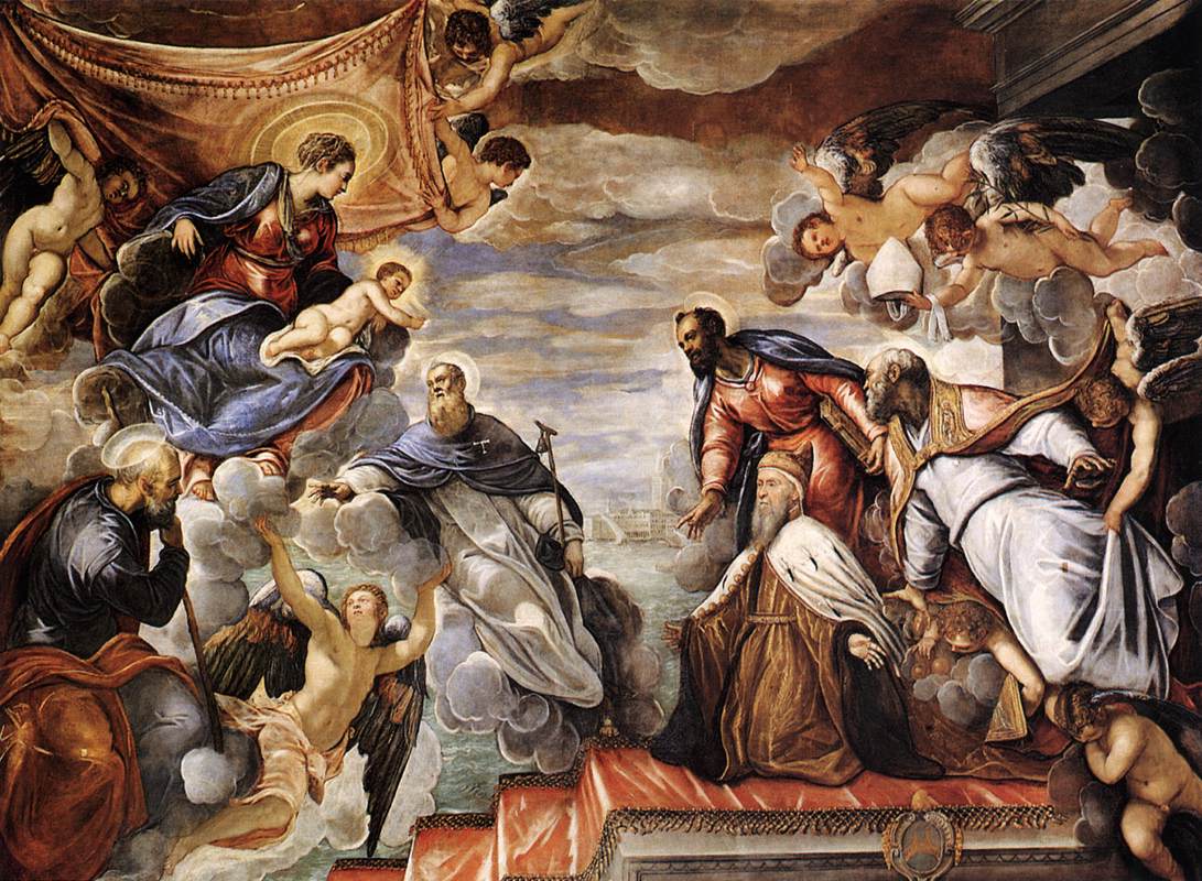 Doge Nicolò da Ponte invoquant la protection de la Vierge