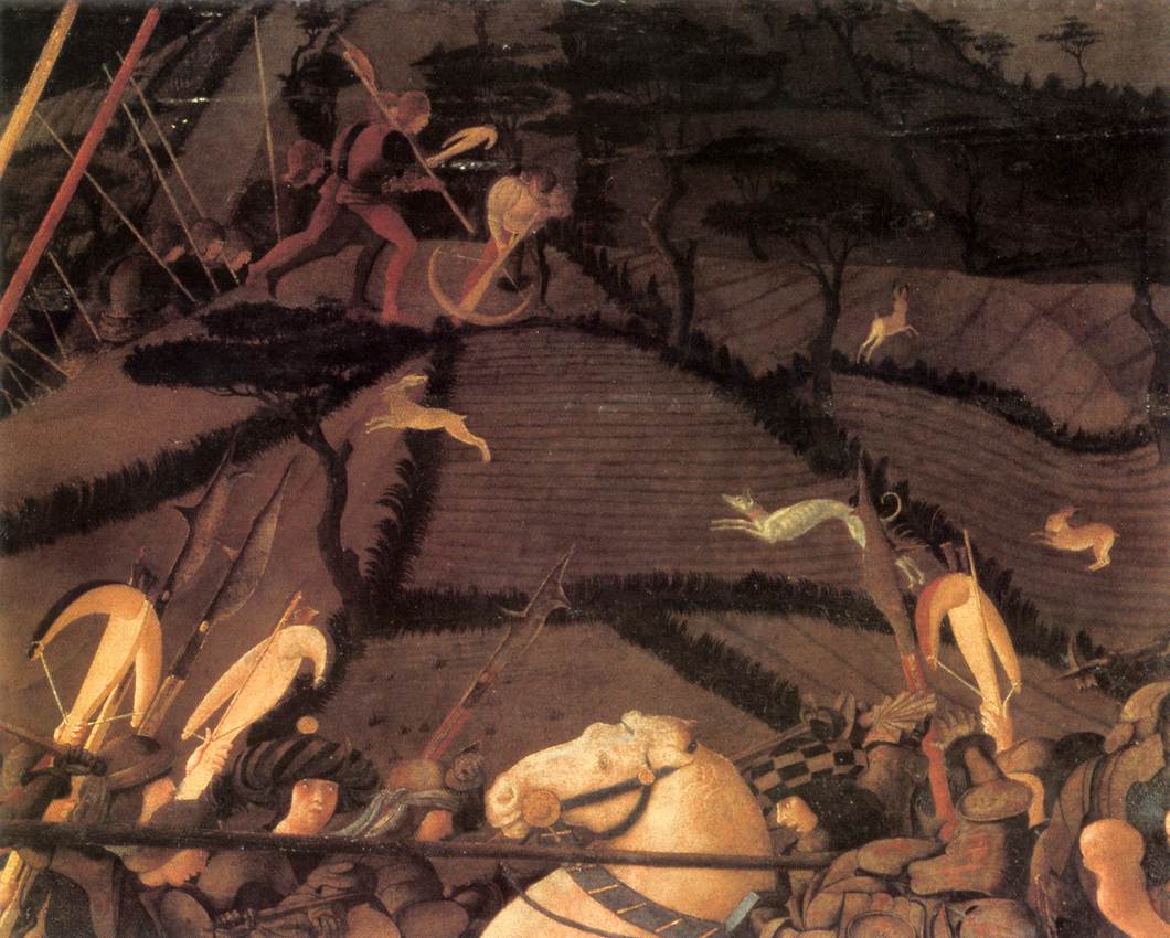 Bernardino della Ciarda jeté de son cheval (détail)