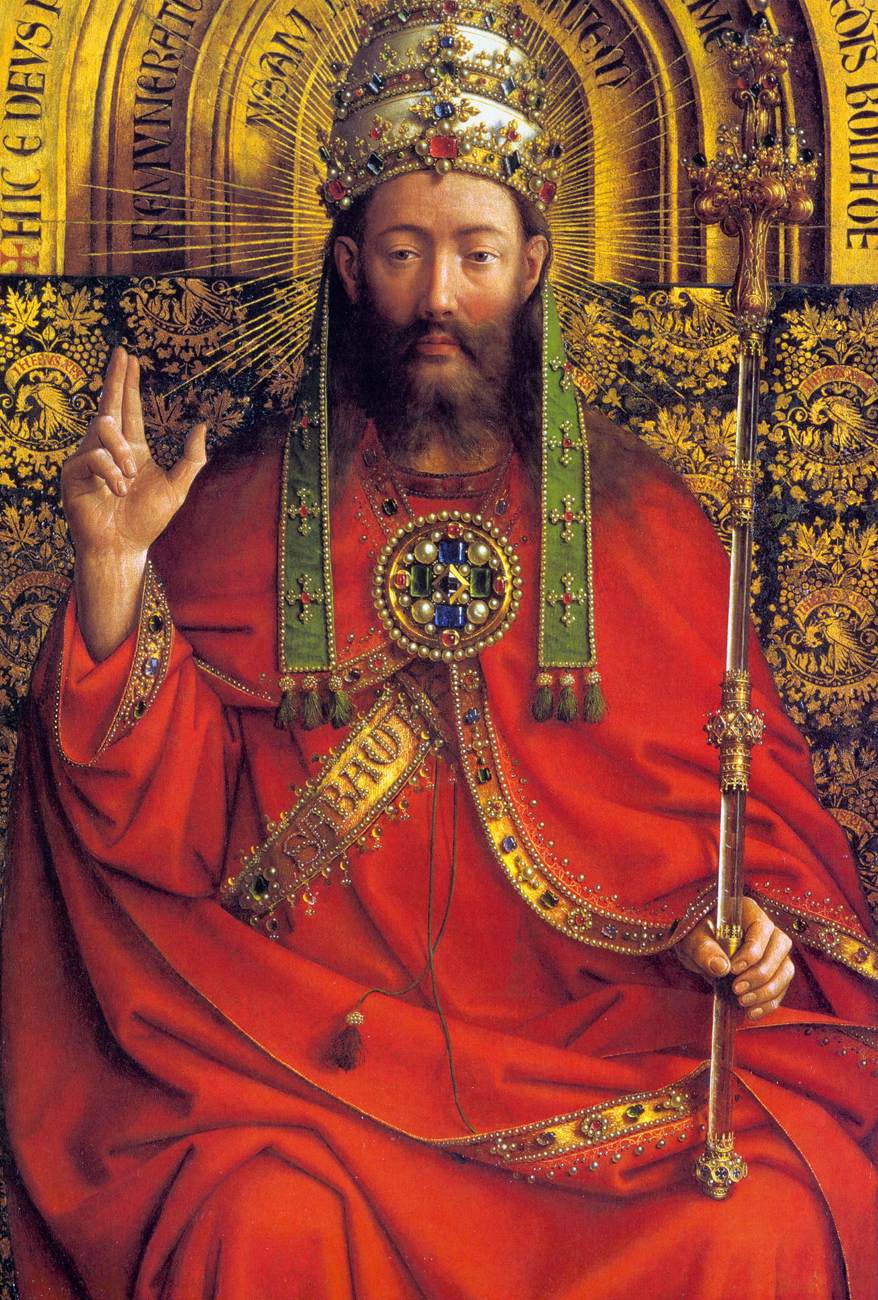 Le retable de Gand : Dieu tout-puissant (détail)