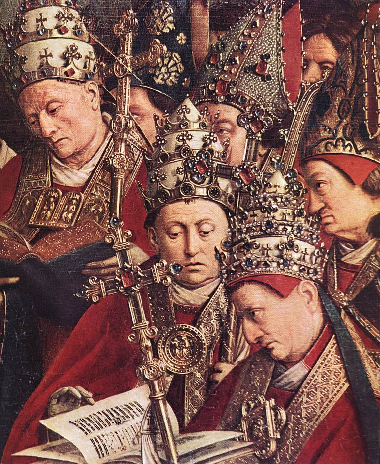 Le Retable de Gand: Adoration de l'Agneau (détail)