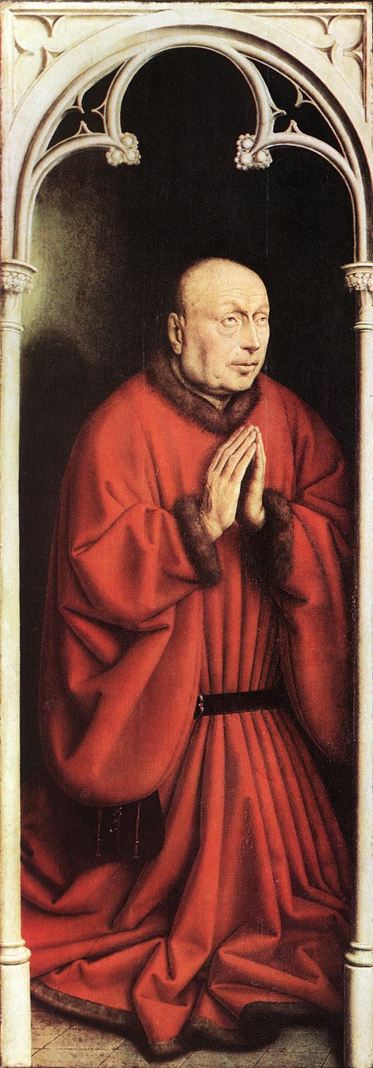Le Retable de Gand : Le donateur