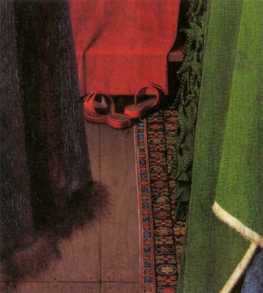 Portrait de Giovanni Arnolfini et de son épouse (détail)