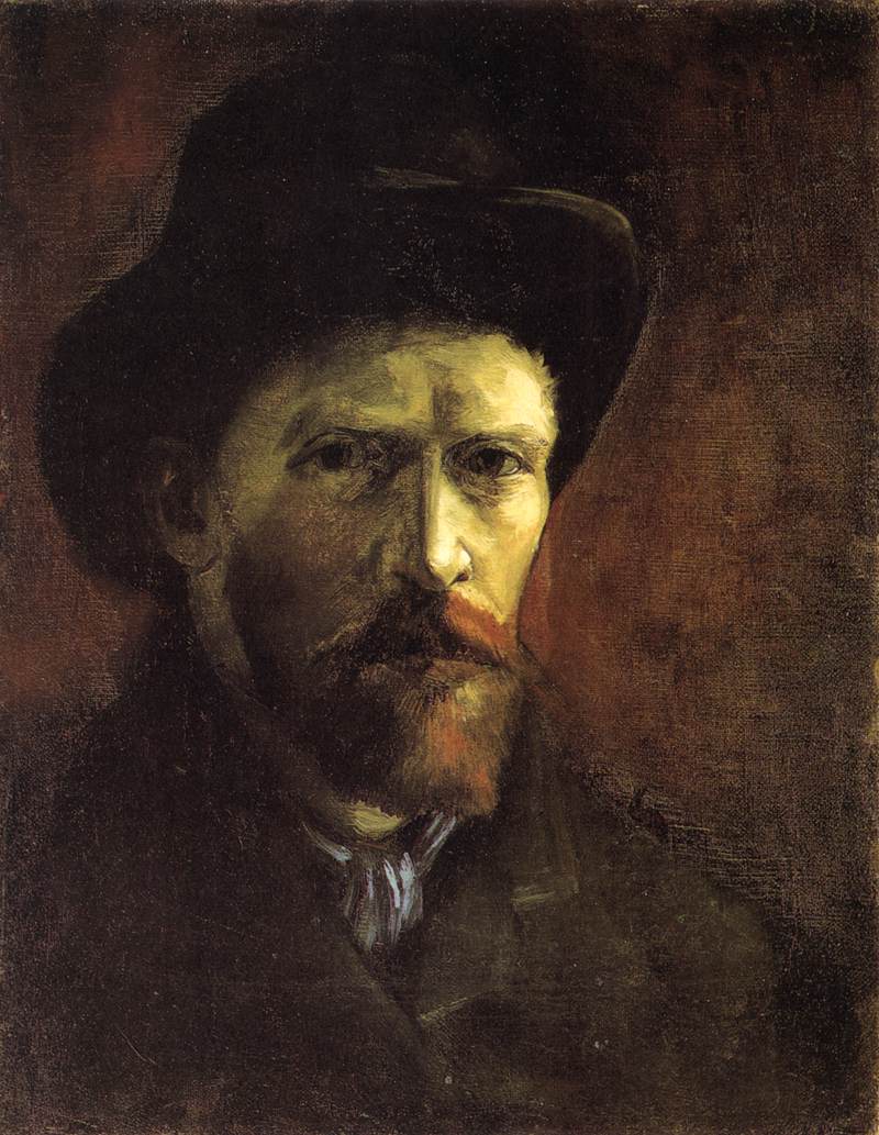 Autoportrait au chapeau de feutre sombre