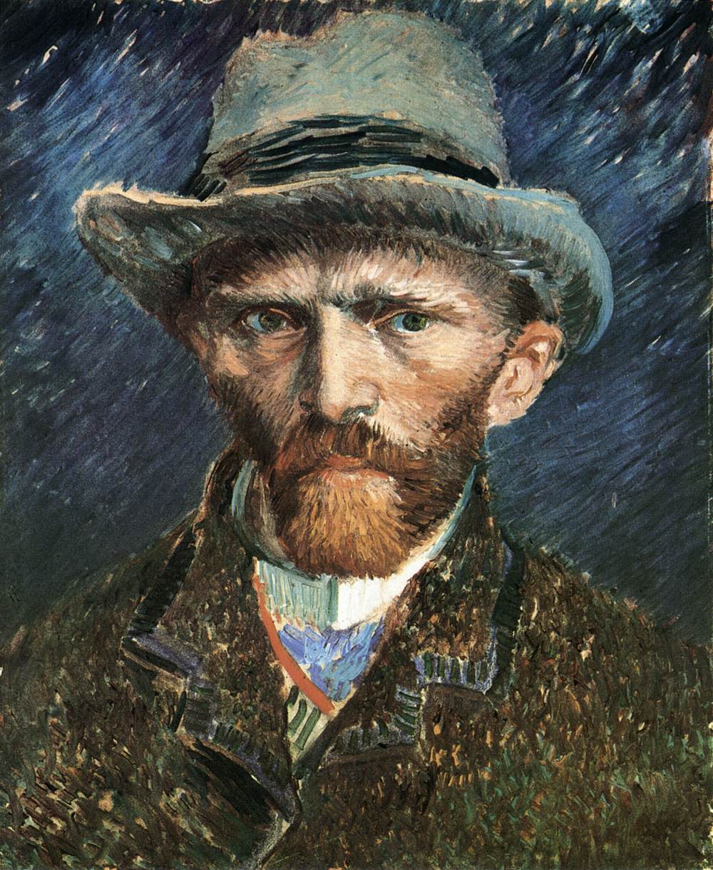 Autoportrait au chapeau de feutre gris