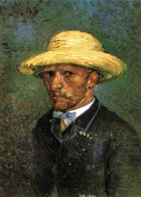 Autoportrait au chapeau de paille