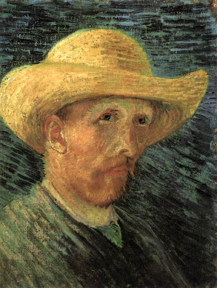 Autoportrait au chapeau de paille