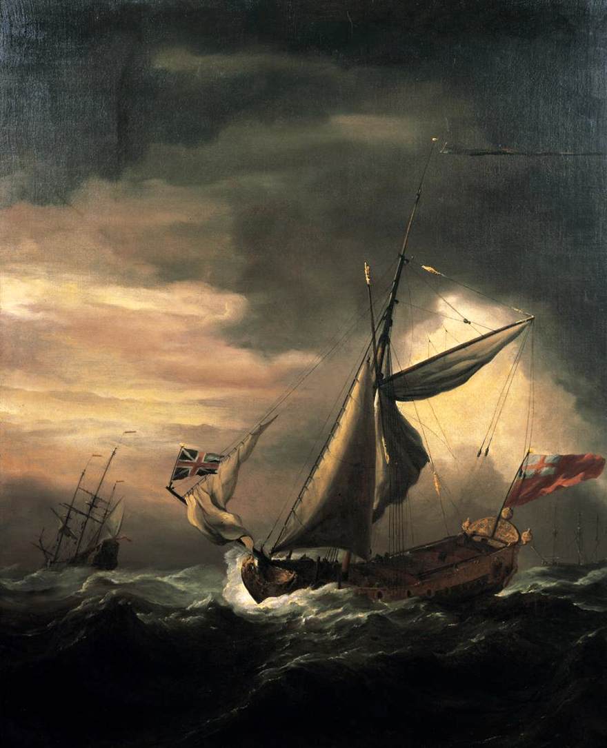 Navires en mer agitée