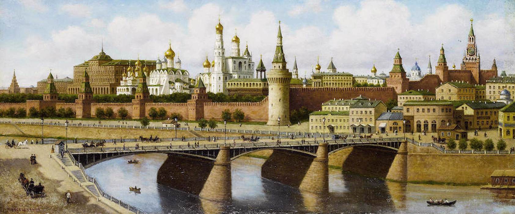 Vue du Kremlin depuis le pont Moskvoretsky