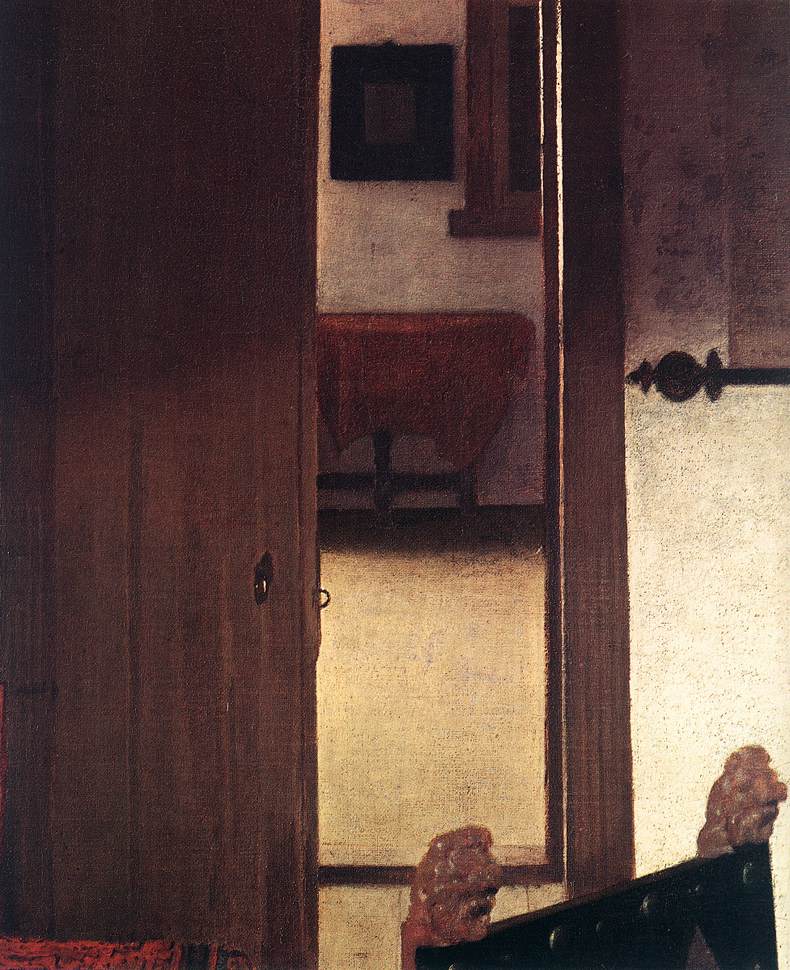 Une femme endormie à table (détail)