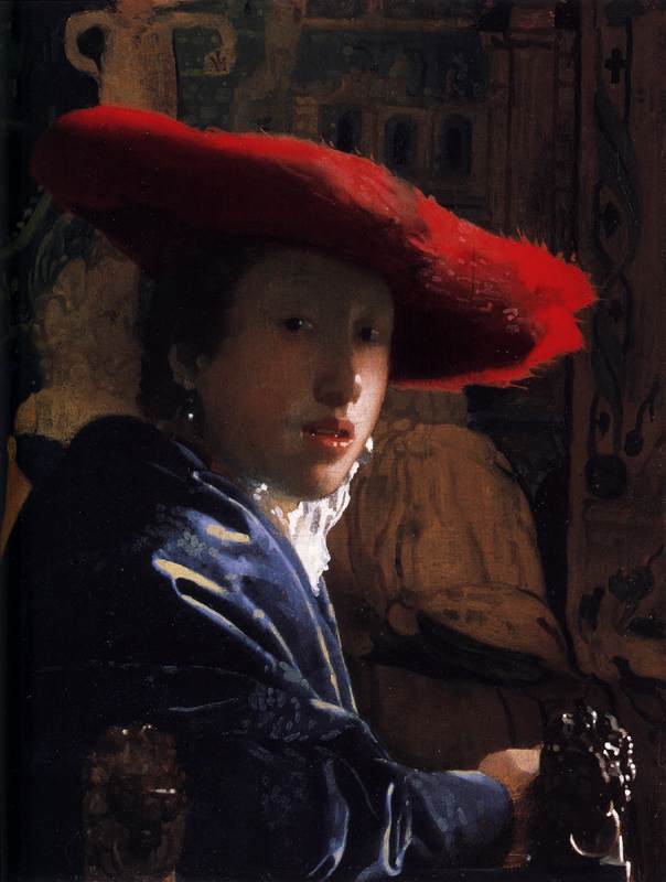 Fille au chapeau rouge