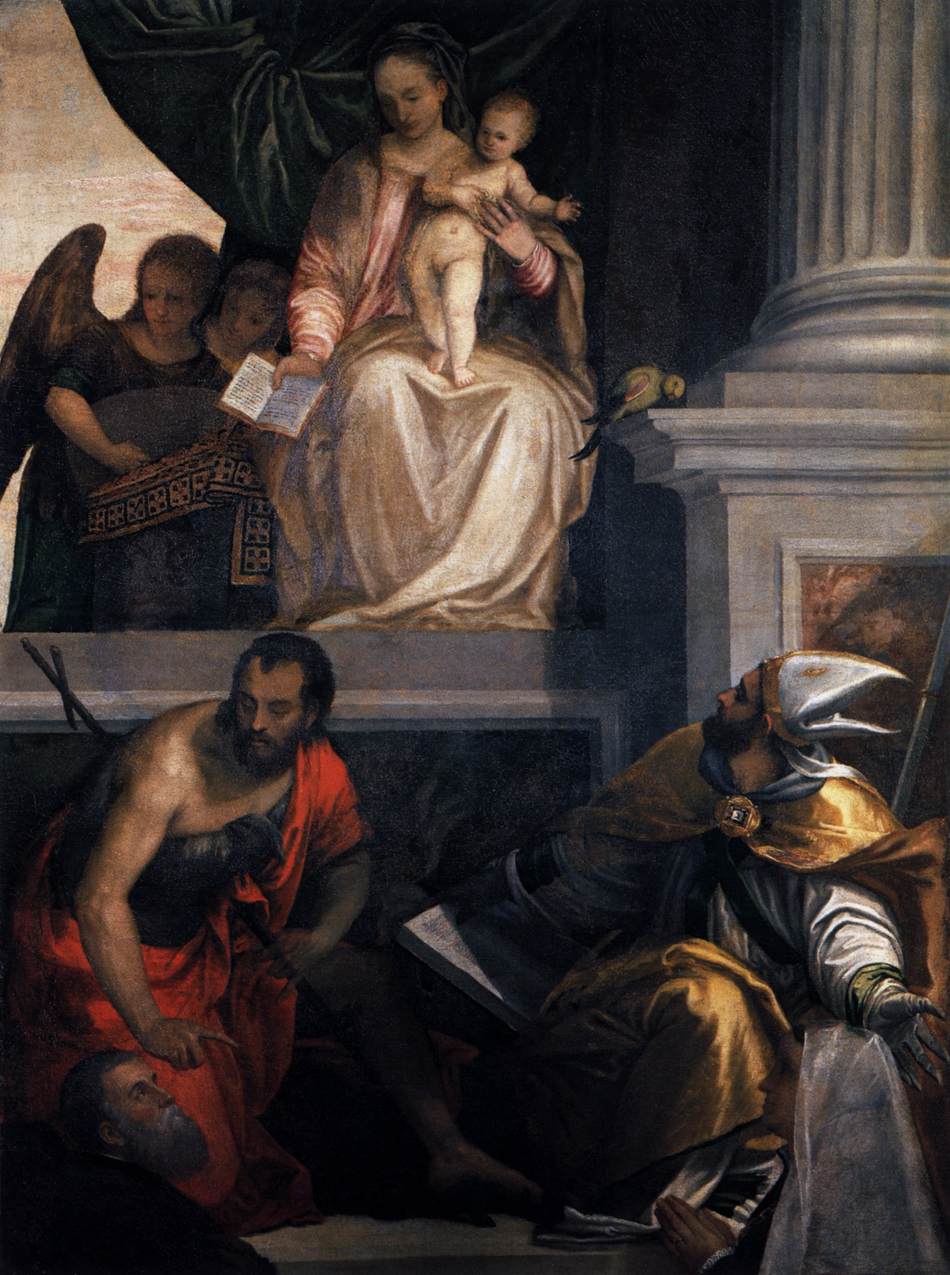 Vierge en majesté avec l'Enfant, saint Jean-Baptiste, saint Louis de Toulouse et des donateurs