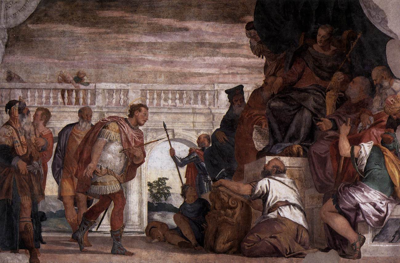 Saint Sébastien réprimant Dioclétien