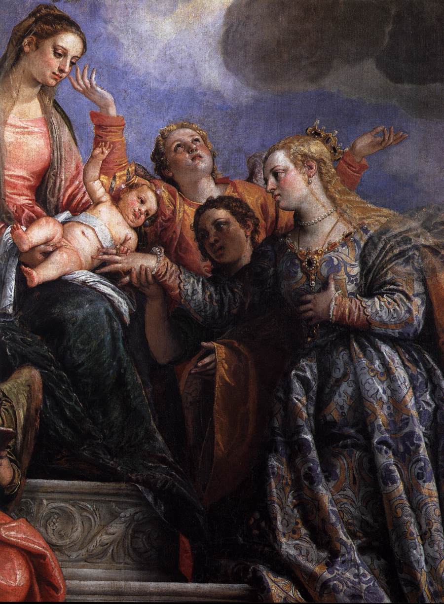 Le mariage mystique de sainte Catherine (détail)