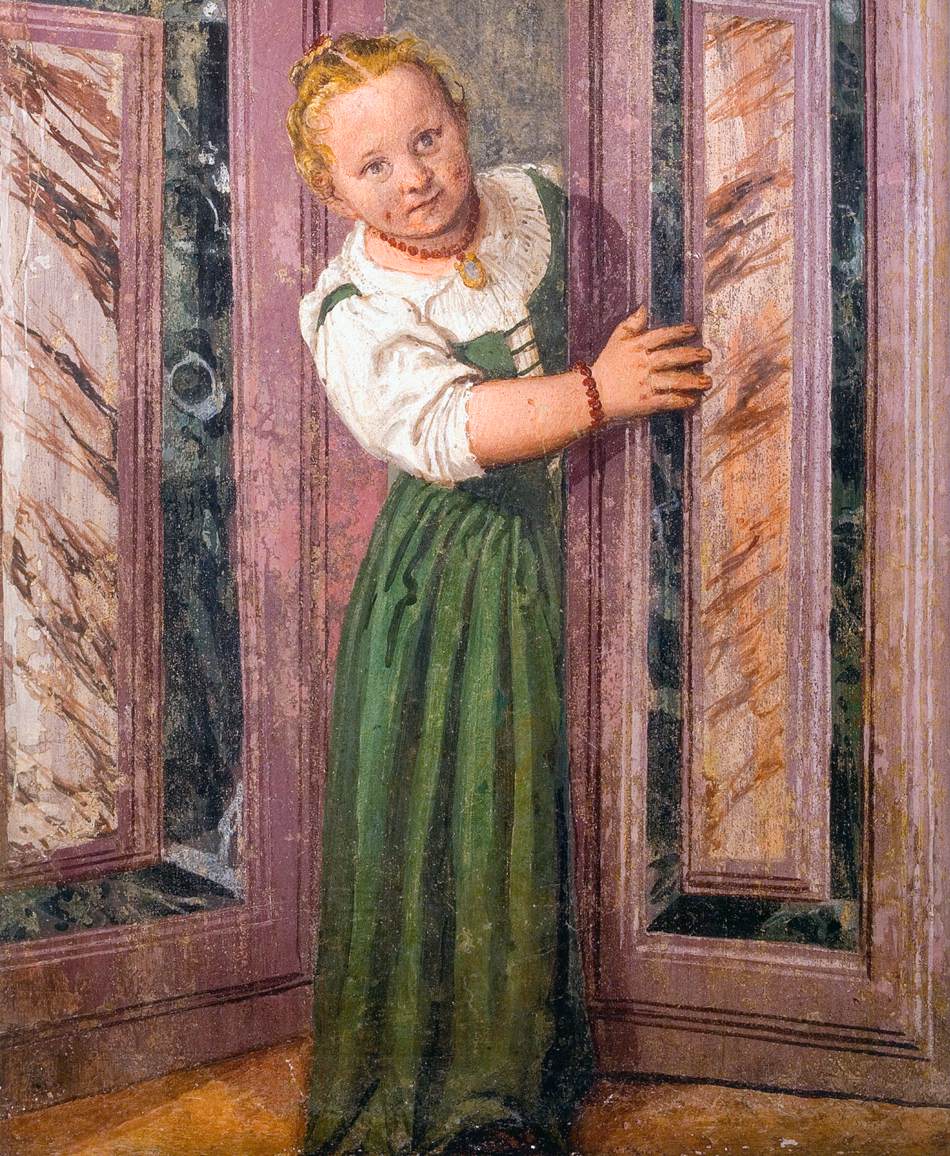Fille dans l'embrasure (détail)
