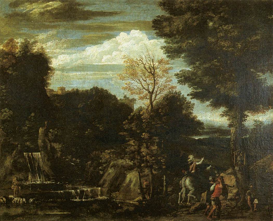 paysage avec a Devotional Image