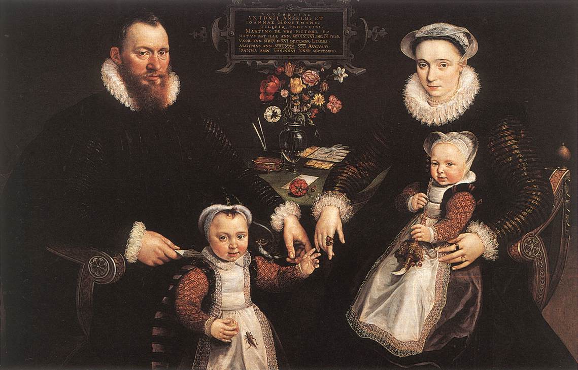 Portrait d'Antonius Anselmus, de sa femme et de leurs enfants