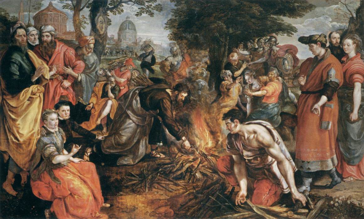 Saint Paul mordu par une vipère sur l'île de Malte