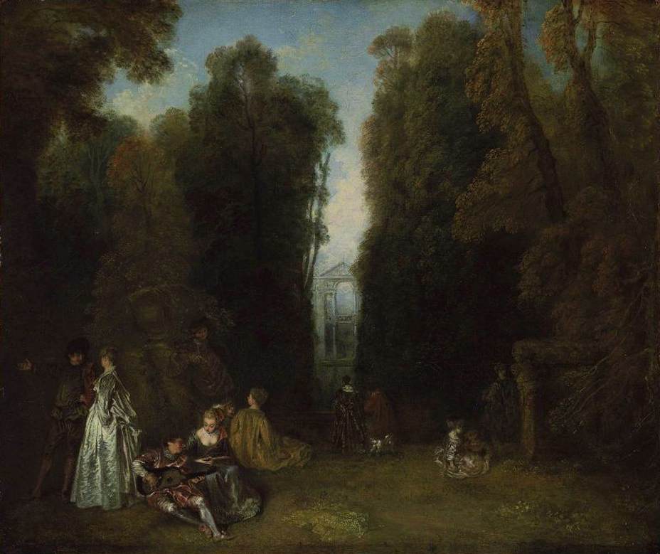 La Perspective (View through the Trees in the Park of Pierre Crozat)
