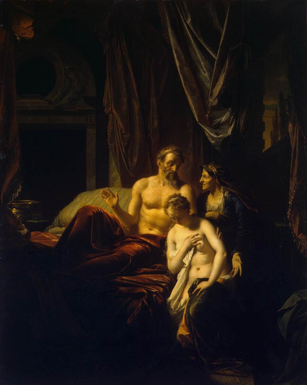 Sara conduisant Agar auprès d'Abraham