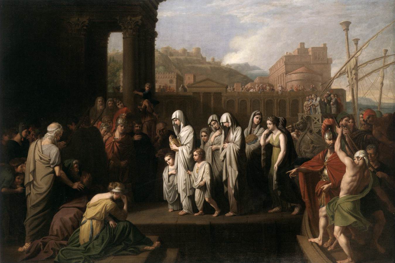 Agrippine débarquant à Brindes avec les cendres de Germanicus