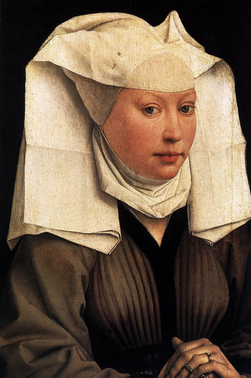 Dame portant un voile de gaze