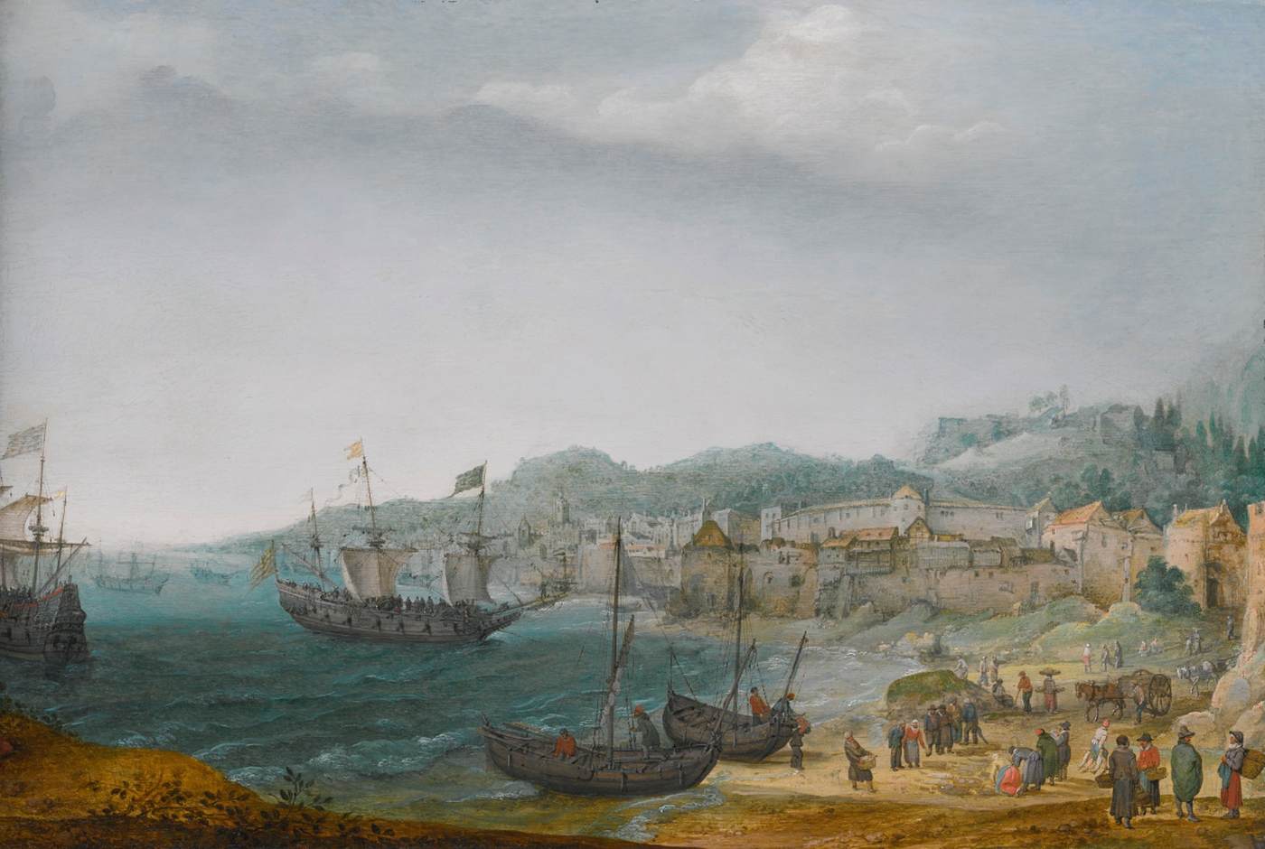 Ville côtière fortifiée
