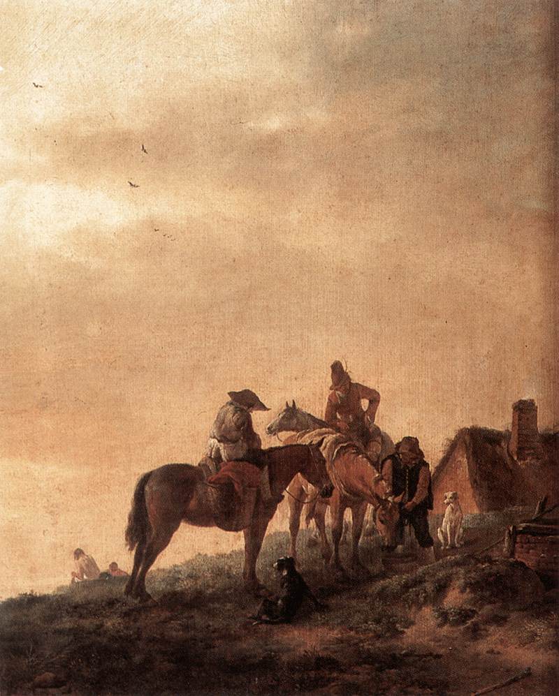 Repos du cavalier