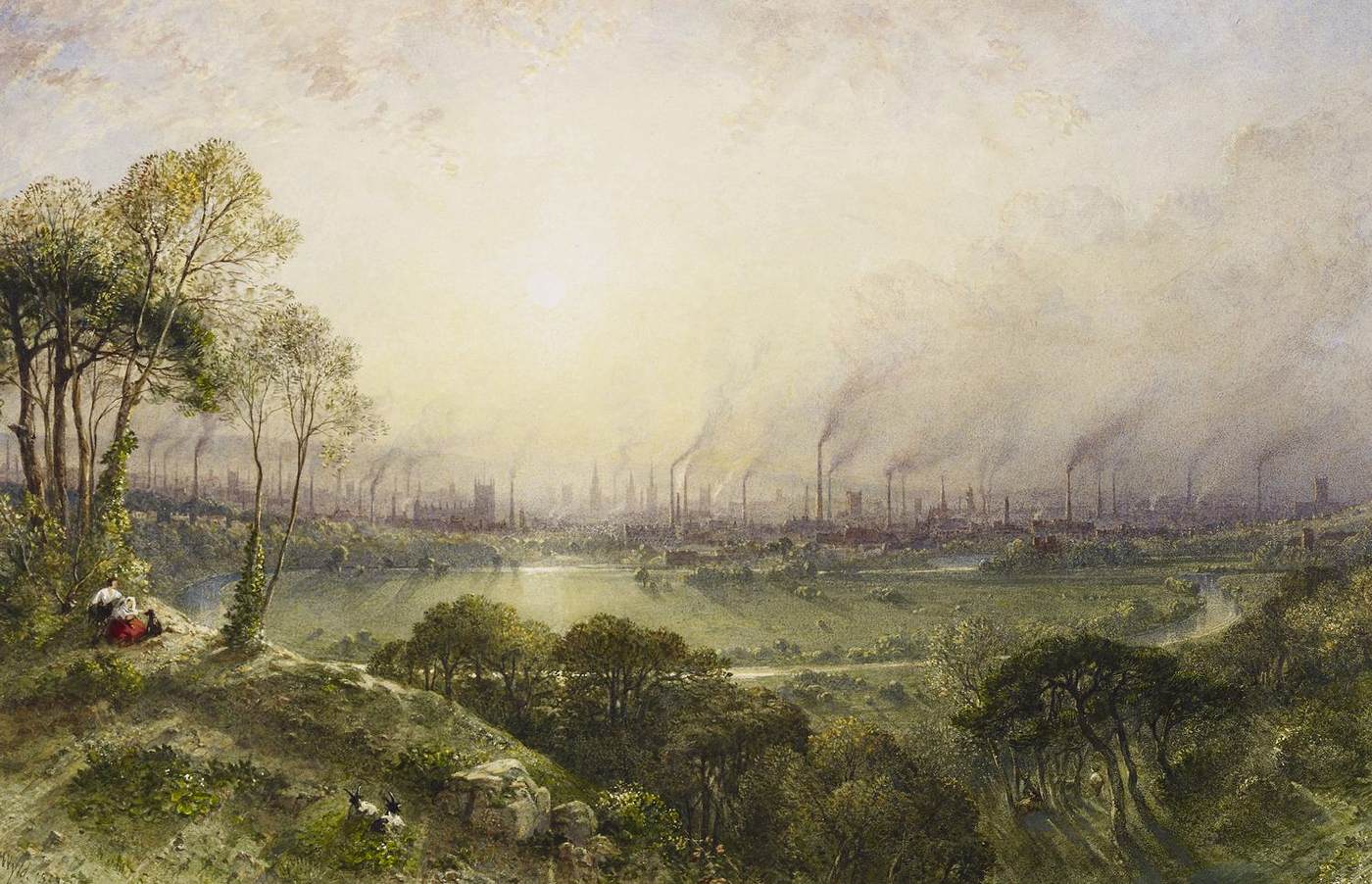 Manchester depuis Kersal Moor
