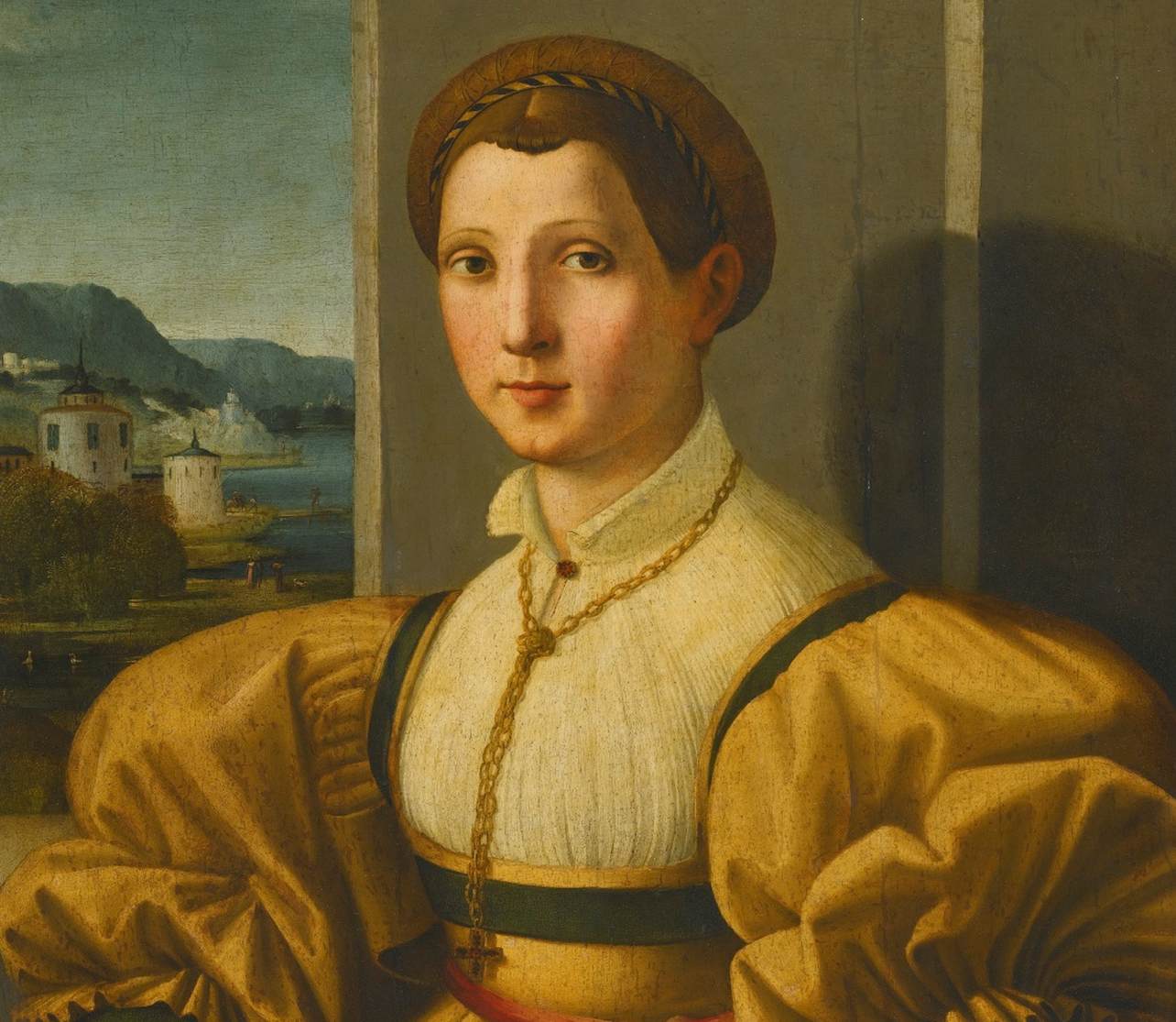 Portrait d'une dame (détail)