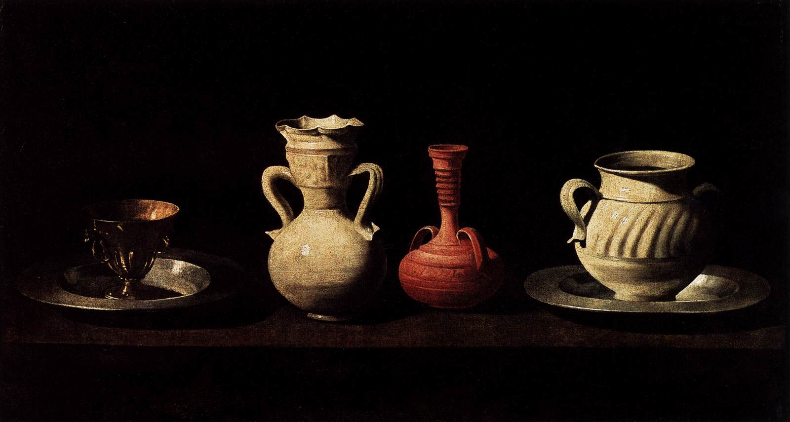 Nature morte aux jarres en terre cuite