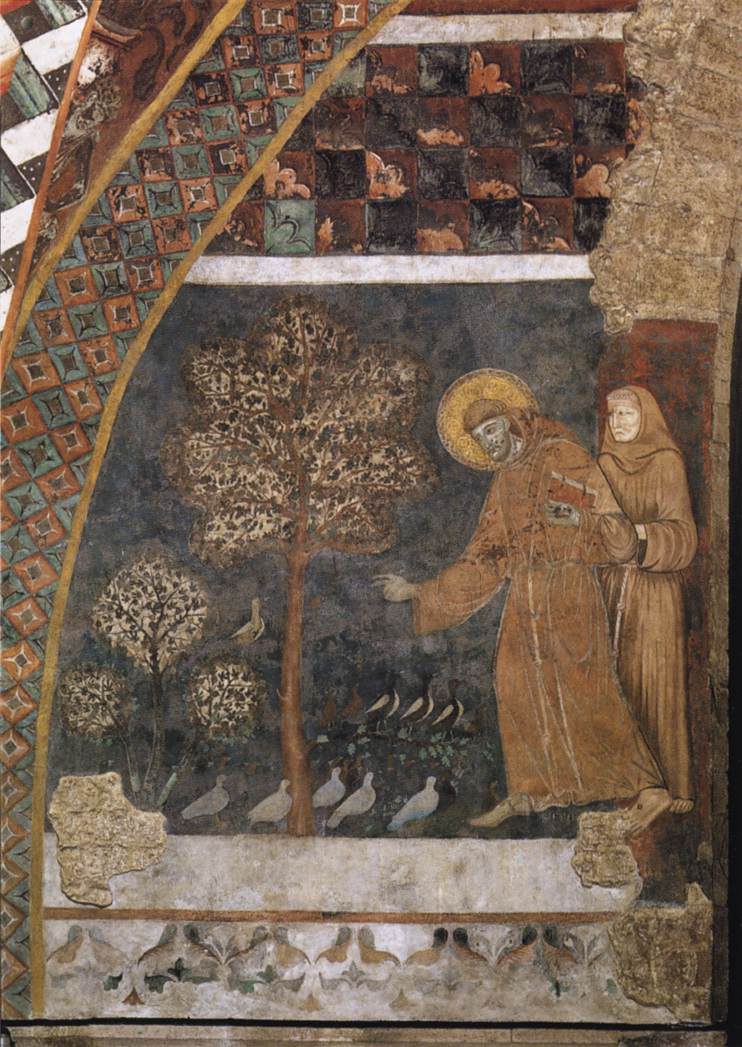 Scènes de la vie de saint François : François prêchant aux oiseaux