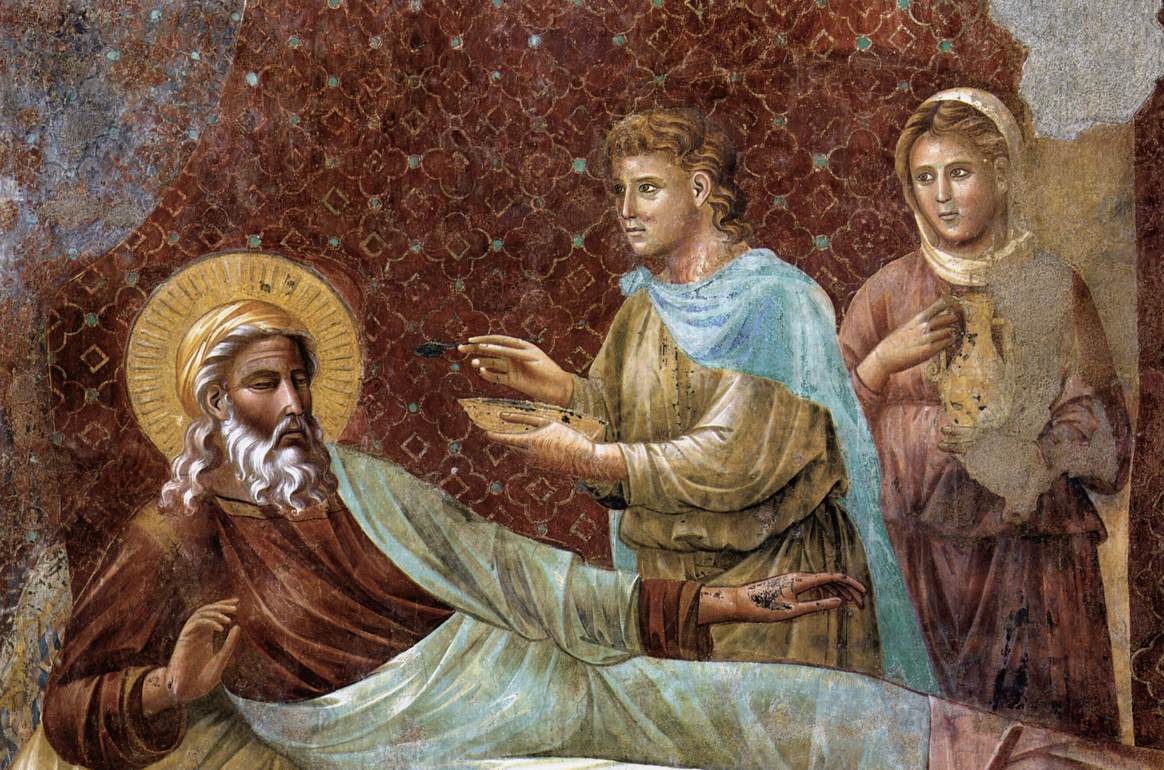 Scènes de l'Ancien Testament : Isaac rejetant Ésaü (détail)
