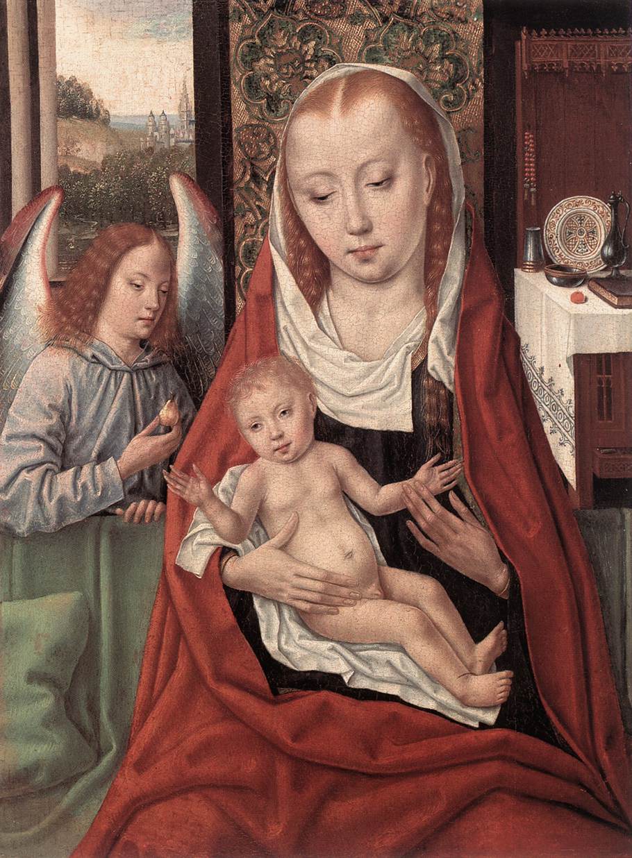 Vierge à l'Enfant avec un ange