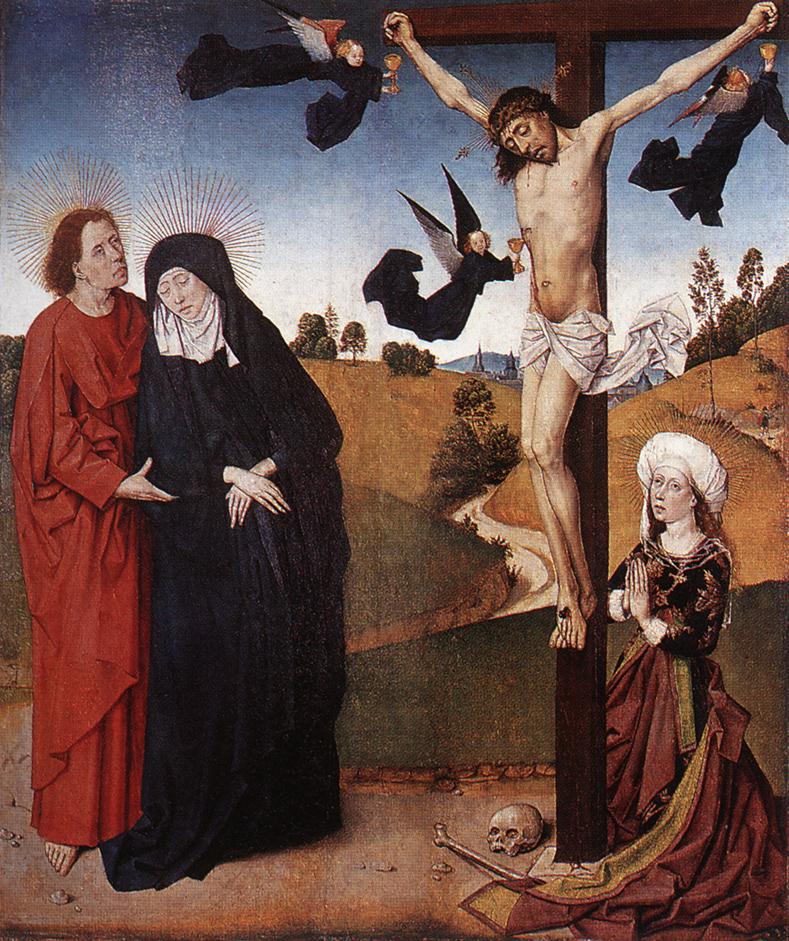 Christ en croix avec Marie, Jean et Marie-Madeleine
