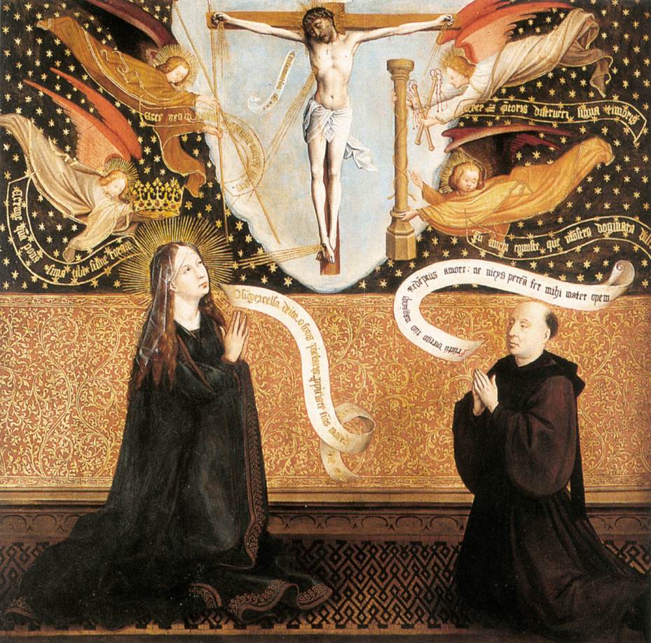 Christ en croix avec Marie intercesseuse et un donateur