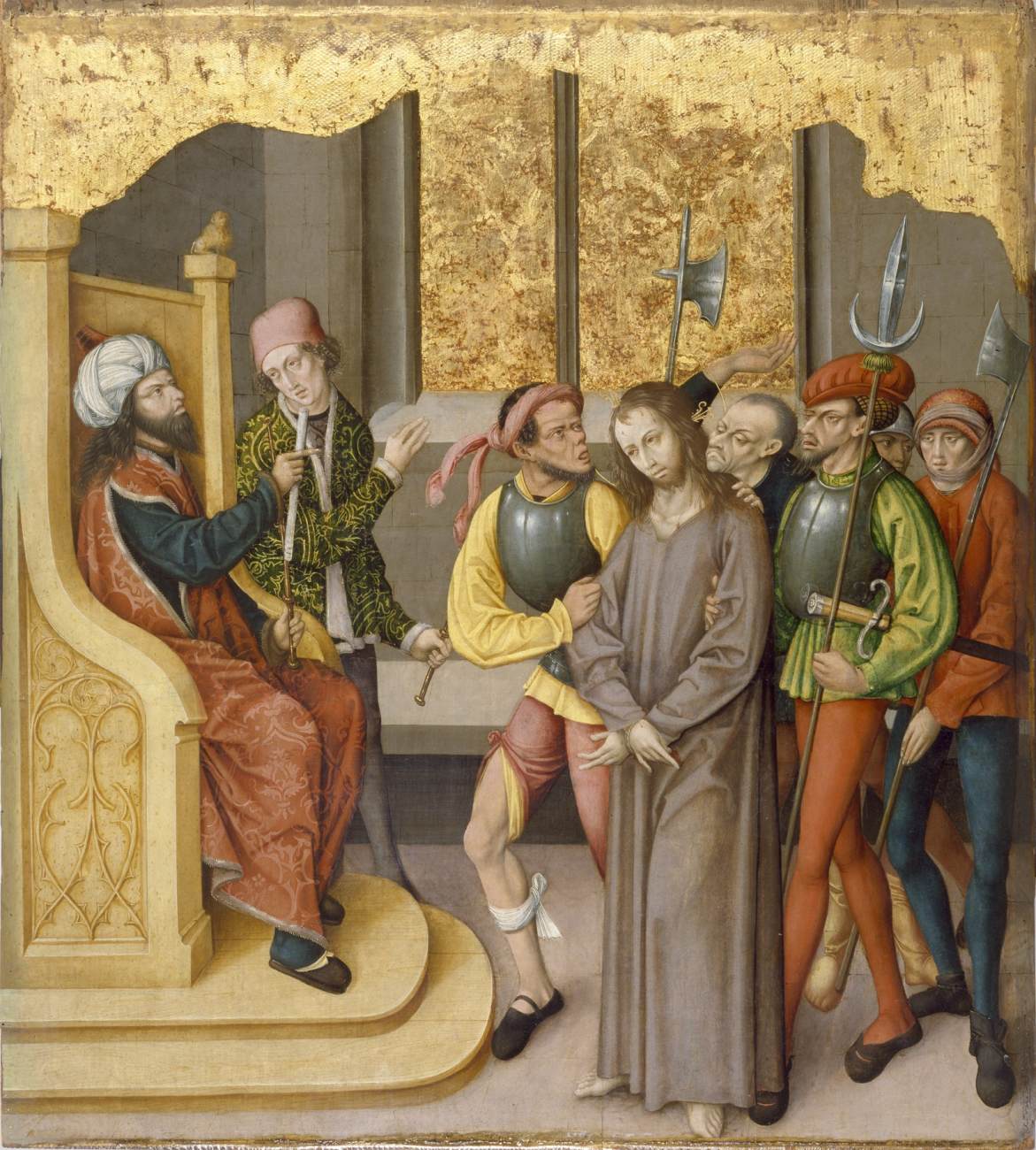 Retable de la Passion du Christ : Le Christ devant le grand prêtre